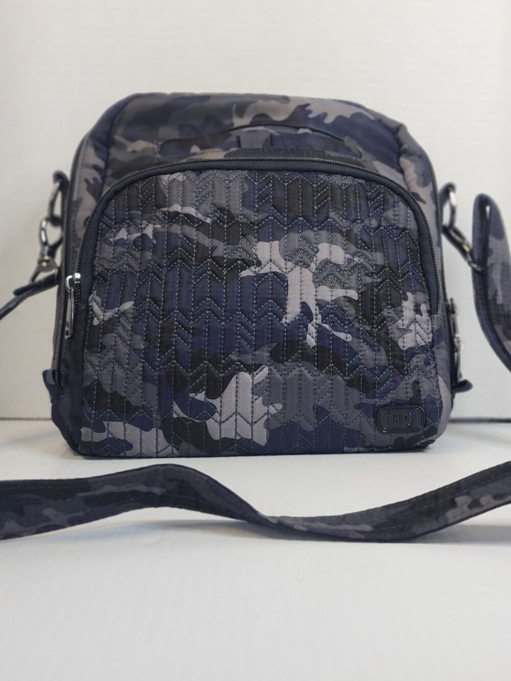 Lug Ranger Crossbody Bag Navy Blue Camo Adjustable Strap Lightweight Travel Purs